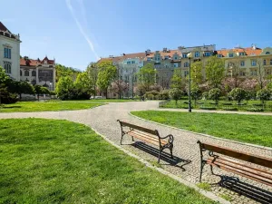 Pronájem bytu 1+1, Praha - Karlín, Lyčkovo náměstí, 28 m2