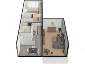 Prodej bytu 2+1, Písek, třída Přátelství, 60 m2