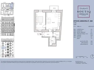 Prodej bytu 2+kk, Praha - Karlín, Křižíkova, 49 m2