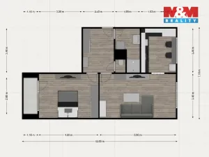 Prodej bytu 2+1, Karlovy Vary - Bohatice, Ostrovská, 68 m2