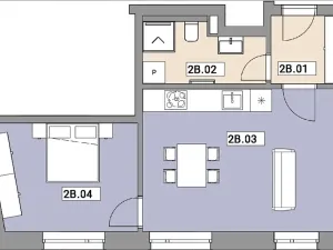 Prodej bytu 2+kk, Praha - Zbraslav, Elišky Přemyslovny, 44 m2