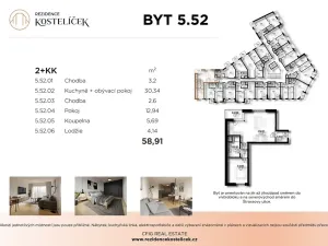 Prodej bytu 2+kk, Pardubice, Štrossova, 58 m2