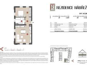 Prodej bytu 2+kk, Brandýs nad Labem-Stará Boleslav - Stará Boleslav, Nábřeží, 56 m2