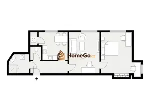 Pronájem bytu 3+kk, Praha - Nusle, Žateckých, 65 m2