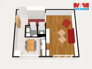 Prodej bytu 1+1, Nová Role, Svobodova, 39 m2