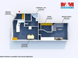 Prodej bytu 2+kk, Plzeň, Vrchlického, 57 m2