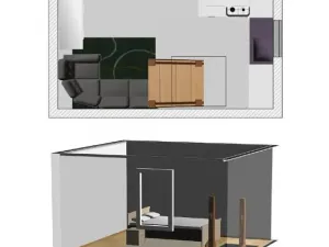 Pronájem bytu 2+kk, Brno - Černovice, Řehořova, 26 m2