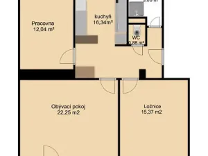 Prodej bytu 3+1, Líšťany, 81 m2