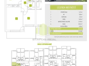 Pronájem bytu 2+kk, Olomouc, Janského, 63 m2