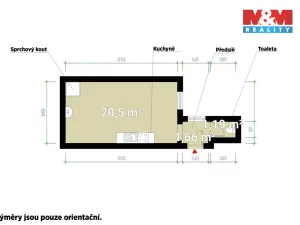 Pronájem bytu 1+kk, Plzeň - Východní Předměstí, Koterovská, 23 m2