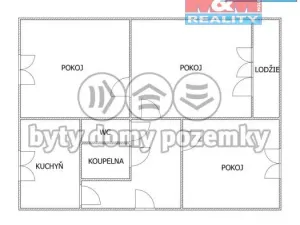 Pronájem bytu 3+1, Liberec - Liberec VI-Rochlice, Sametová, 76 m2