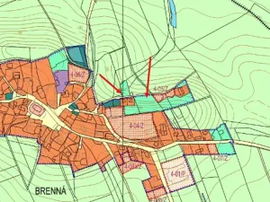 Dražba pozemku, Zákupy, 2921 m2