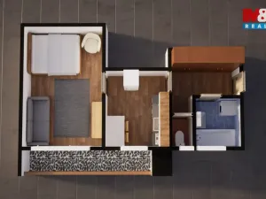 Prodej bytu 1+1, Dymokury - Svídnice, 31 m2