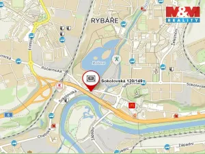 Pronájem kanceláře, Karlovy Vary - Rybáře, Sokolovská, 22 m2