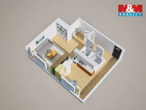 Prodej bytu 1+1, Lovosice, Osvoboditelů, 38 m2