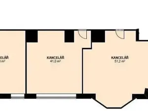 Pronájem kanceláře, Brno, Sukova, 51 m2