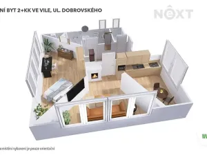 Pronájem bytu 2+kk, Šumperk, Dobrovského, 67 m2