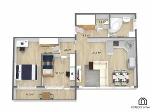 Prodej bytu 3+kk, Praha - Žižkov, Hartigova, 70 m2