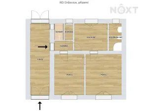 Prodej rodinného domu, Držovice, Olomoucká, 140 m2