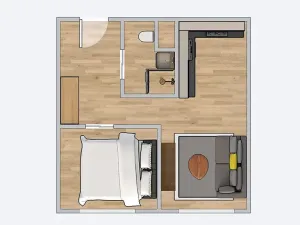 Pronájem bytu 1+1, Rakovník, V Jamce, 33 m2