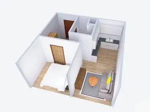 Pronájem bytu 1+1, Rakovník, V Jamce, 33 m2