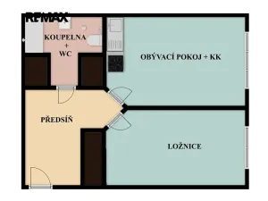 Pronájem bytu 2+kk, Praha - Nusle, Kloboučnická, 45 m2