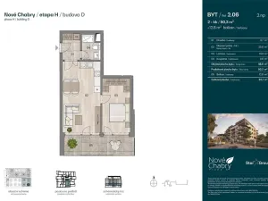Prodej bytu 2+kk, Praha - Dolní Chabry, Měděnecká, 50 m2