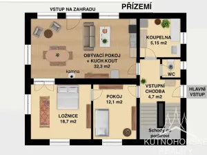 Prodej rodinného domu, Červené Janovice, 144 m2