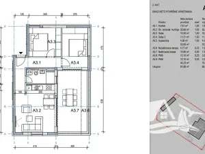 Prodej bytu 3+kk, Novalja, Chorvatsko, 60 m2