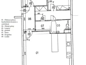 Prodej bytu 3+kk, Praha - Kobylisy, Mirovická, 67 m2