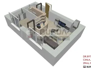 Pronájem bytu 2+kk, Neratovice, 30 m2