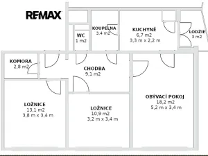Prodej bytu 3+1, Brno, Nejedlého, 66 m2