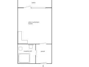 Pronájem bytu 1+kk, Praha - Letňany, Hlučkova, 34 m2