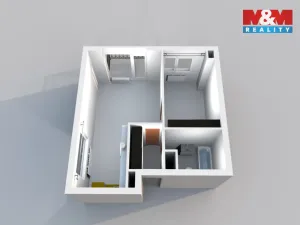Pronájem bytu 2+kk, Plzeň - Černice, Střední cesta, 59 m2
