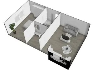 Pronájem bytu 2+kk, Brno - Ivanovice, Černohorská, 48 m2