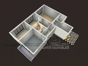Pronájem bytu 3+kk, České Budějovice, Kubatova, 63 m2
