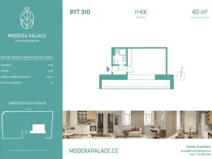 Prodej bytu 1+kk, Praha - Holešovice, Veletržní, 40 m2