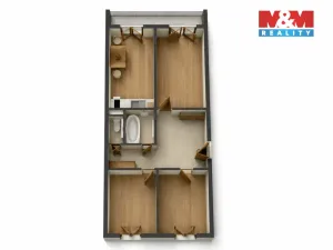 Prodej bytu 3+1, Praha - Prosek, Lovosická, 66 m2