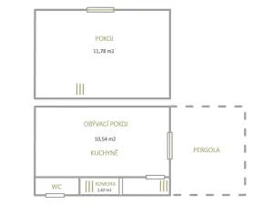 Prodej zahrady, Bílina, 317 m2