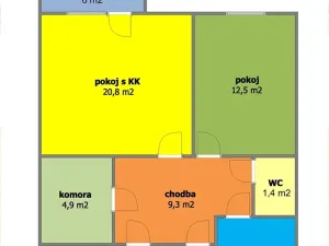 Pronájem bytu 3+kk, Brno, Kneslova, 74 m2