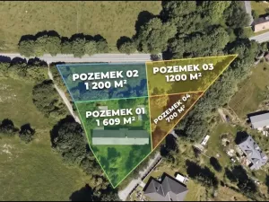 Prodej pozemku, Zbinohy, 1200 m2
