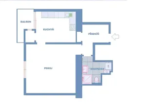 Pronájem bytu 1+1, Praha - Bubeneč, Verdunská, 45 m2