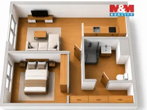 Prodej bytu 2+kk, Praha - Malešice, Heldova, 47 m2