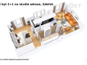 Prodej bytu 2+1, Zábřeh, Kosmonautů, 54 m2