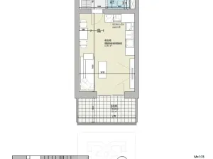Pronájem bytu 1+kk, Boskovice, Na Výsluní, 38 m2
