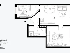 Prodej bytu 2+kk, Brno, Elgartova, 63 m2