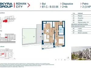 Prodej bytu 2+kk, Praha - Karlín, Sokolova, 54 m2