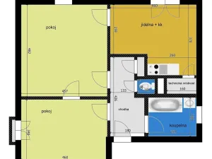 Pronájem bytu 2+1, Kolín, Plynárenská, 70 m2