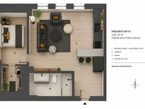 Prodej kanceláře, Praha - Vršovice, Košická, 47 m2