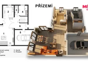 Prodej rodinného domu, Kladno - Švermov, Nad Oleškou, 152 m2